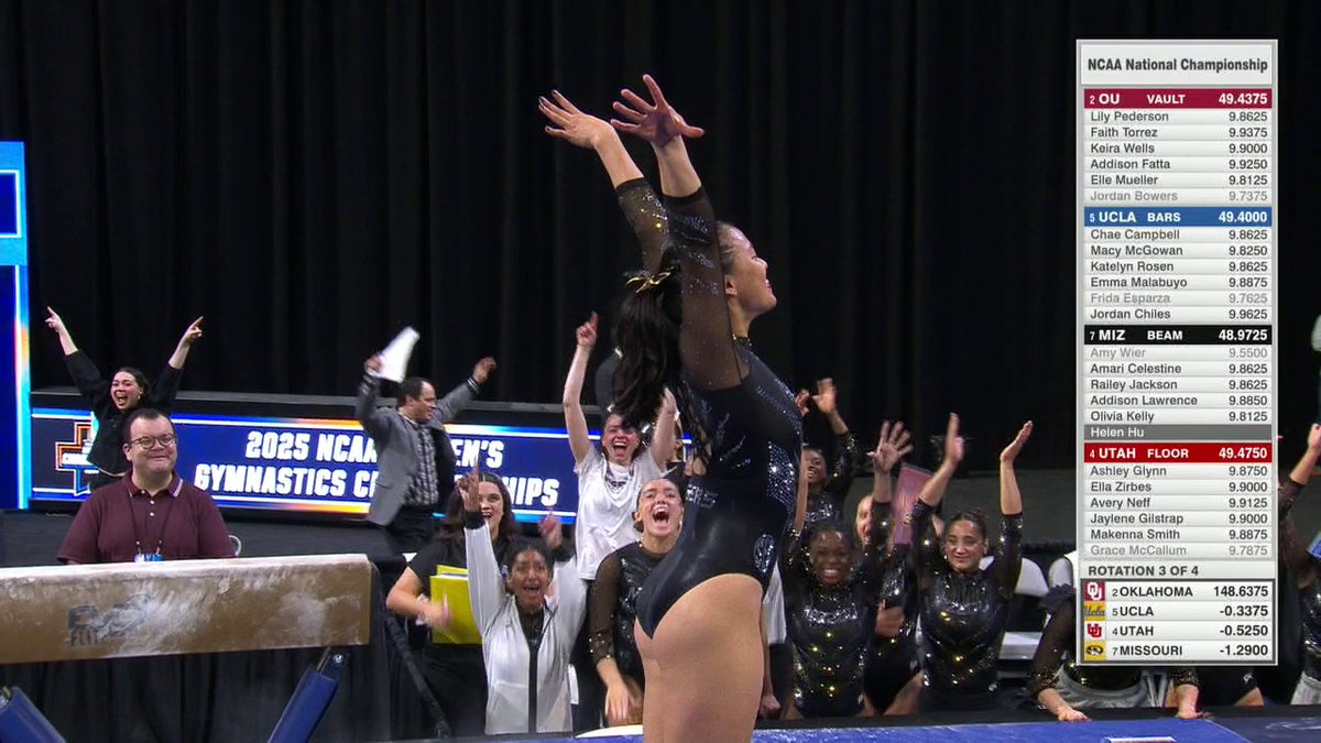 THE beam queen 🤩 Helen Hu's beam performance was flawless 👏