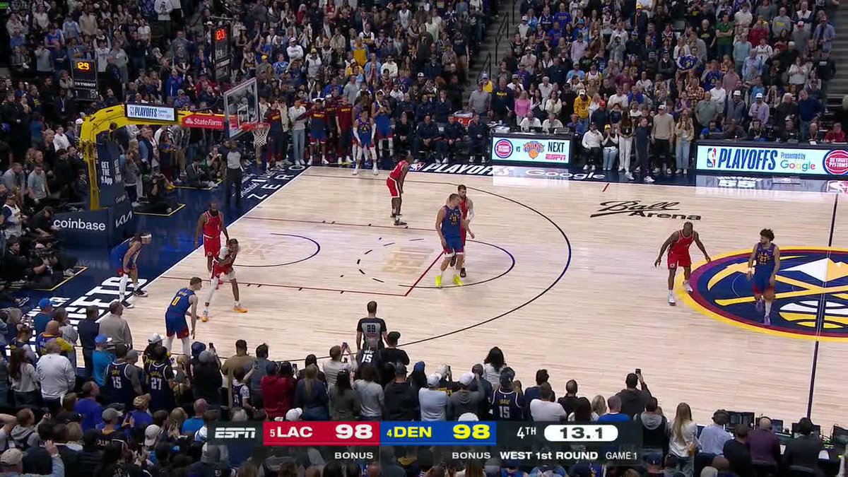 OVERTIME IN CLIPPERS-NUGGETS GAME 1 ON ESPN 🔥