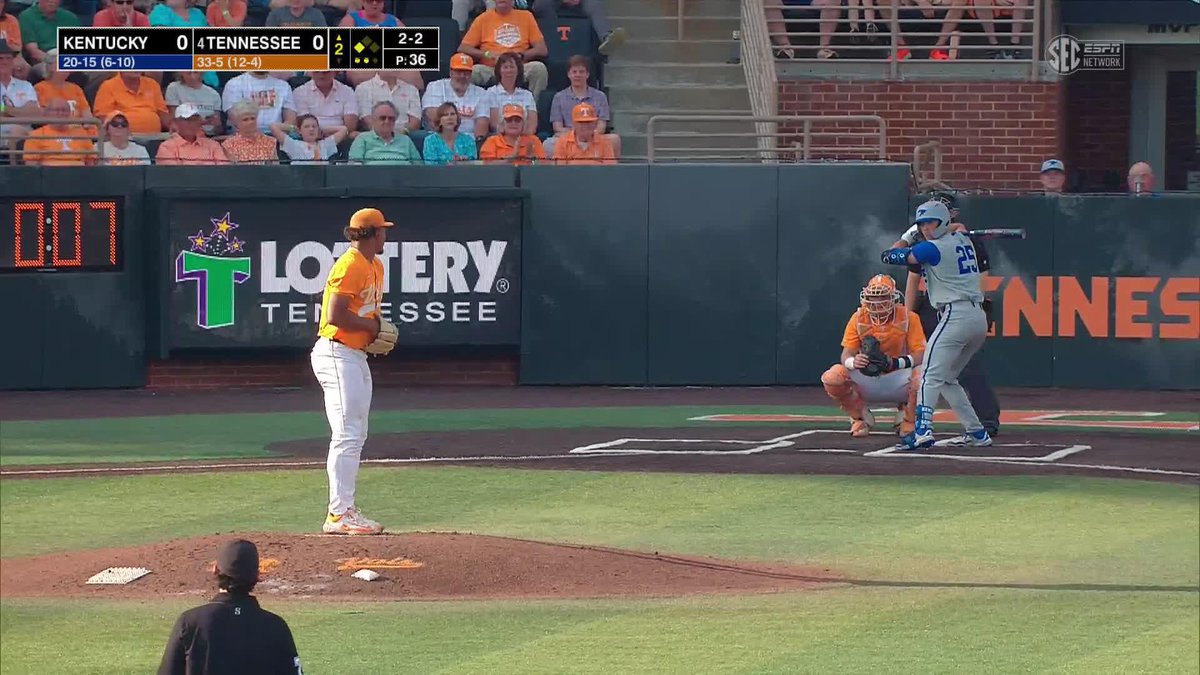 Four Ks for Marcus through two innings! 📺 (SECN+) #GBO // #BeatUK
