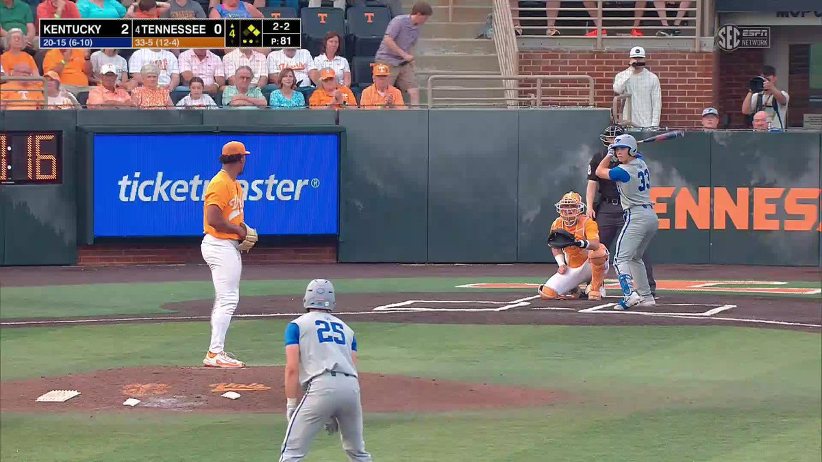 Career-high tying eight Ks for Marcus! Need to get him some run support now. 📺 (SECN+) #GBO // #BeatUK