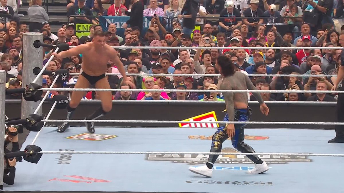 Jey Uso still has PLENTY of fight left in him! #WrestleMania