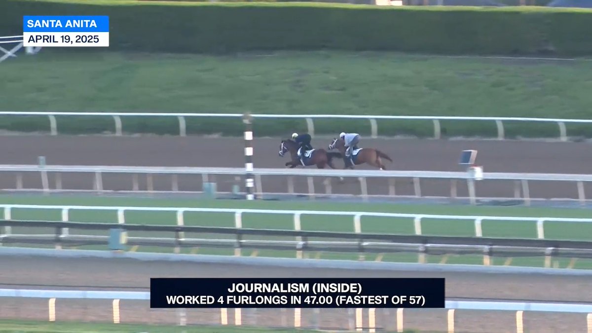 Watch JOURNALISM work for the 2025 Kentucky Derby April 19 at @SantaAnitaPark. Then, hear thoughts from Aron Wellman of Eclipse Thoroughbred Partners.