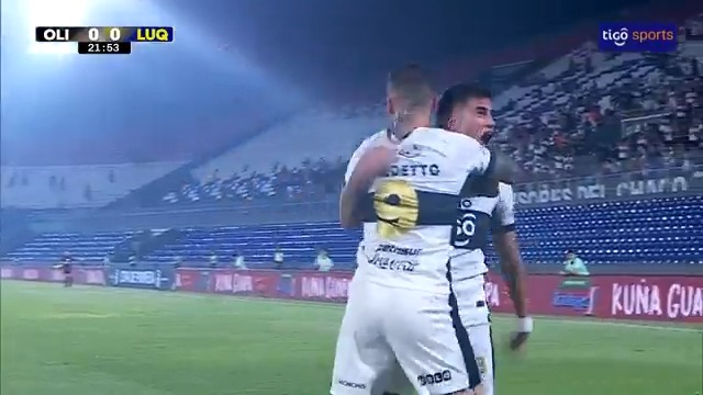 Ingeniosa y lujosa definición de Darío Benedetto 🇦🇷 (34) y del rebote aparece el juvenil Sub-20 del #Olimpia, Tobías Morinigo 🇵🇾 (19) que en su 13° partido con el Decano llega a su 3° ⚽.