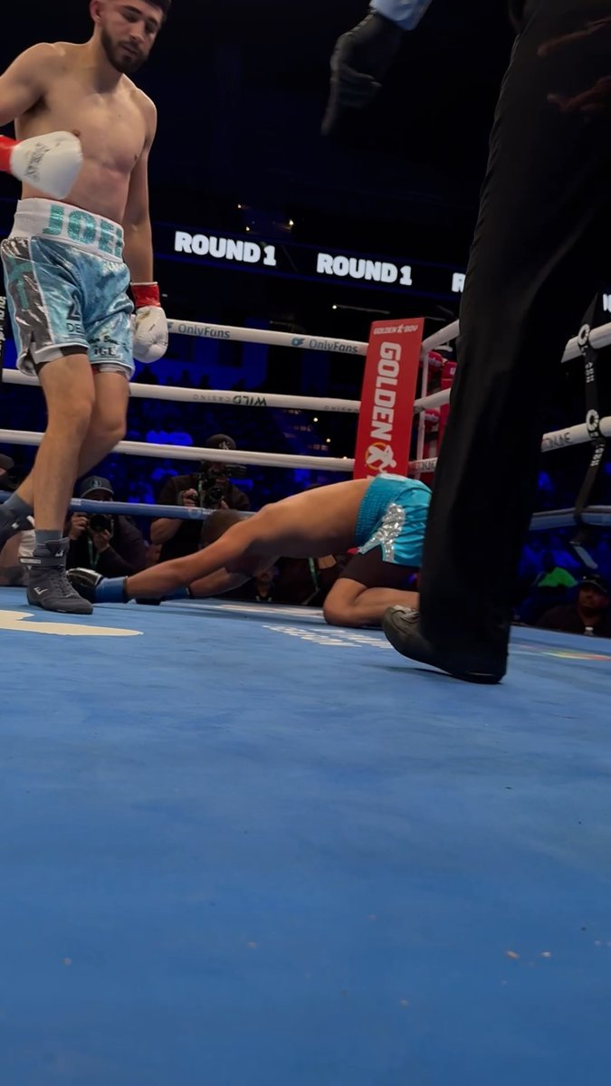 Temple shots do it every time! 🥴 Joel Iriarte improves to 7-0 (7 KO’s) 🔥