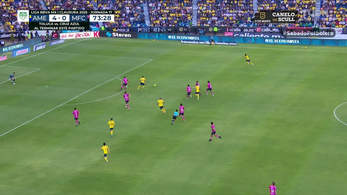 El Búfalo está de regreso en el América y el América está goleando 5-0, se vale soñar con el Tetra💛🦬