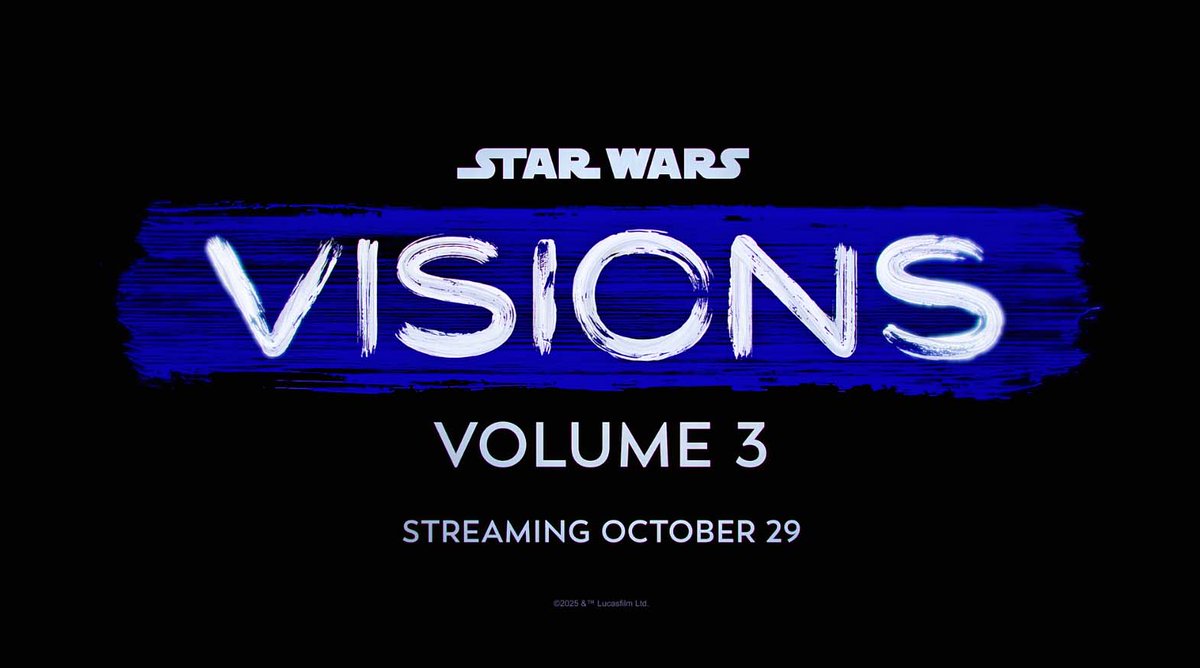 Star Wars: Visions Volume 3 arrives October 29, 2025 only on Disney+. #StarWarsCelebration
