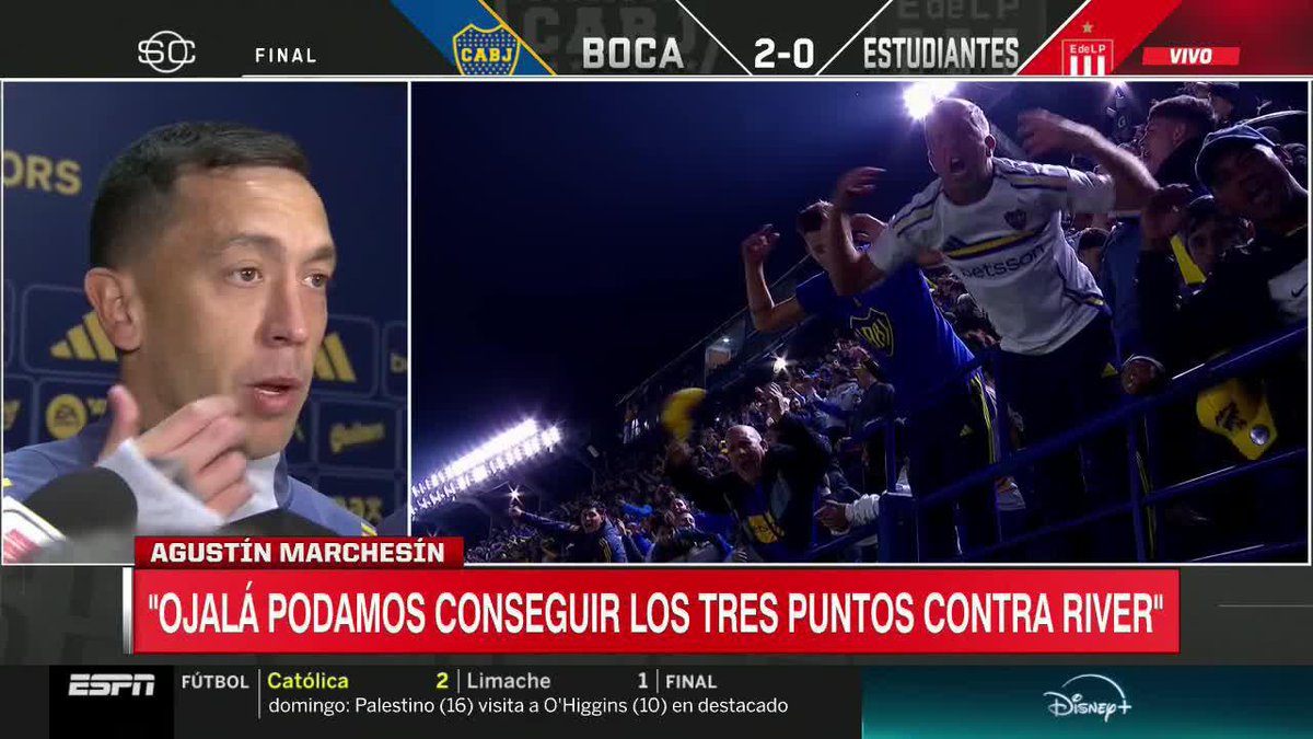 🗣️AGUSTÍN MARCHESÍN en zona mixta: "DEFENDER LA CAMISETA DE BOCA ES UN SUEÑO, AHORA SE VIENE UN PARTIDO HERMOSO PARA JUGARLO Y DISFRUTARLO".