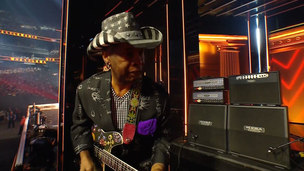 LOOK IN MY EYES WHAT DO YOU SEE? Legendary rock band Living Colour plays CM Punk to the ring at #WrestleMania for the second time!