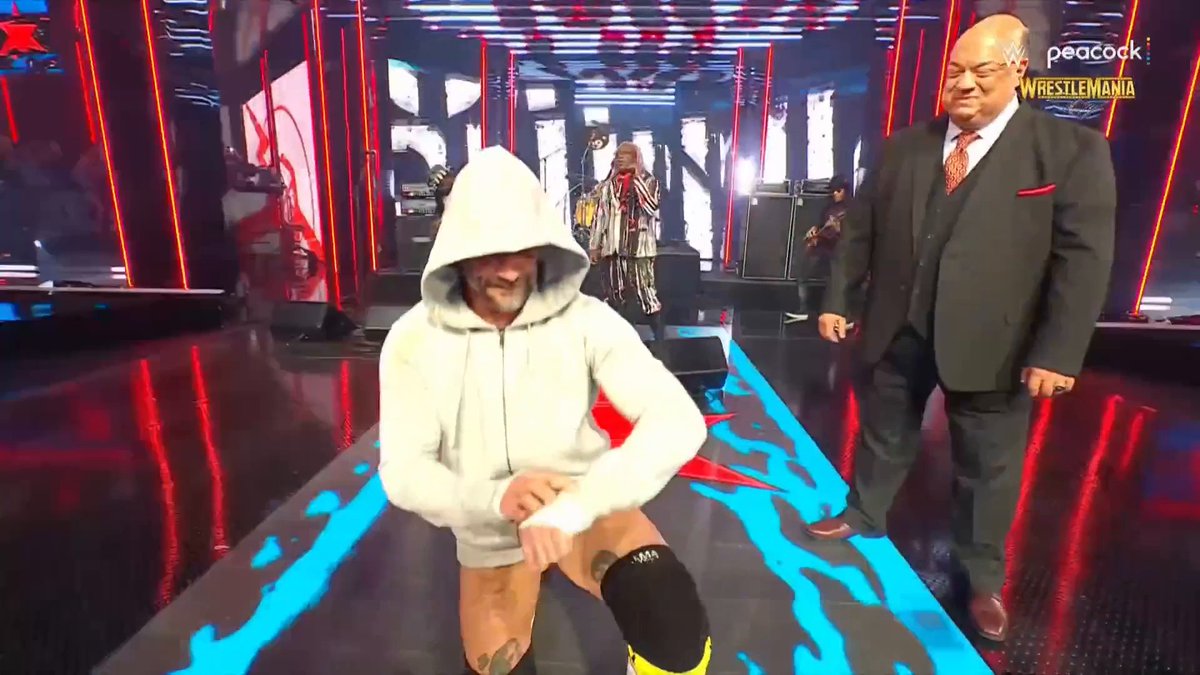 CM Punk knows how to make an entrance 🔥 #WrestleMania 🎸 Living Colour