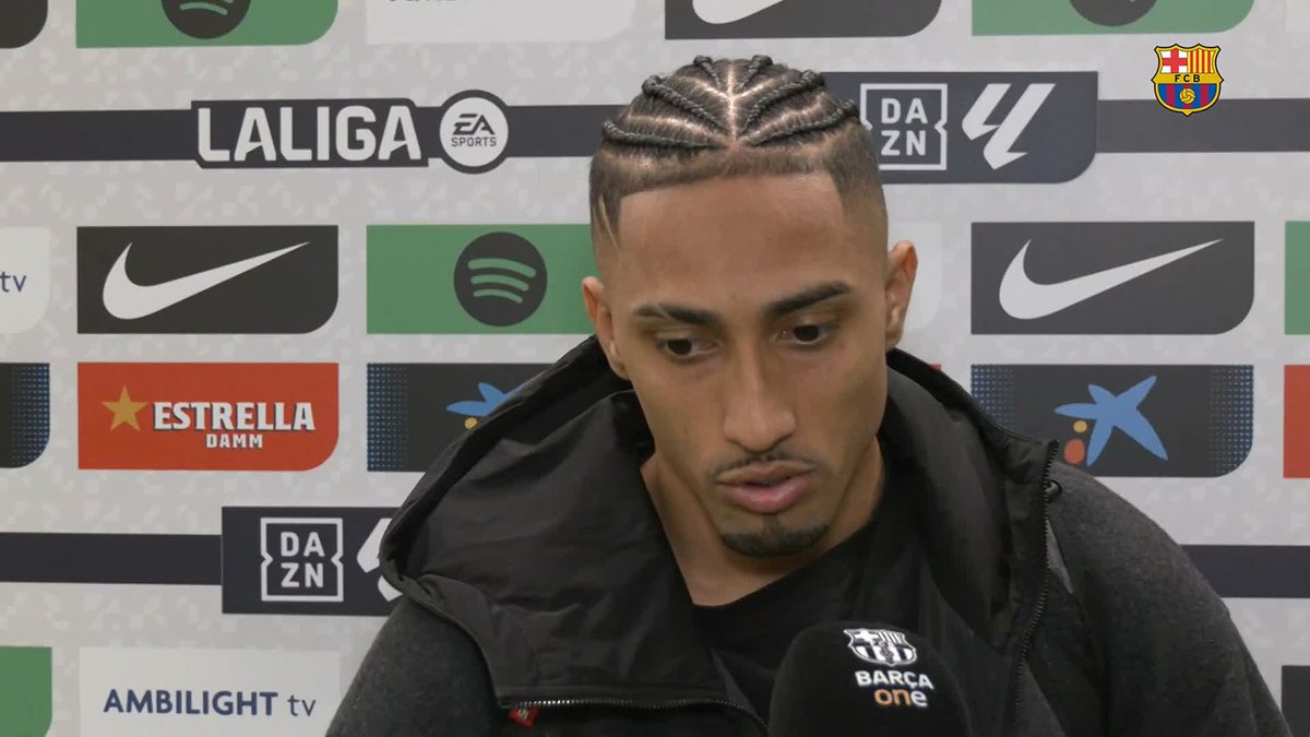 🎙️ RAPHINHA: “No matter what happens, we are never going to give up.” #BarçaCelta