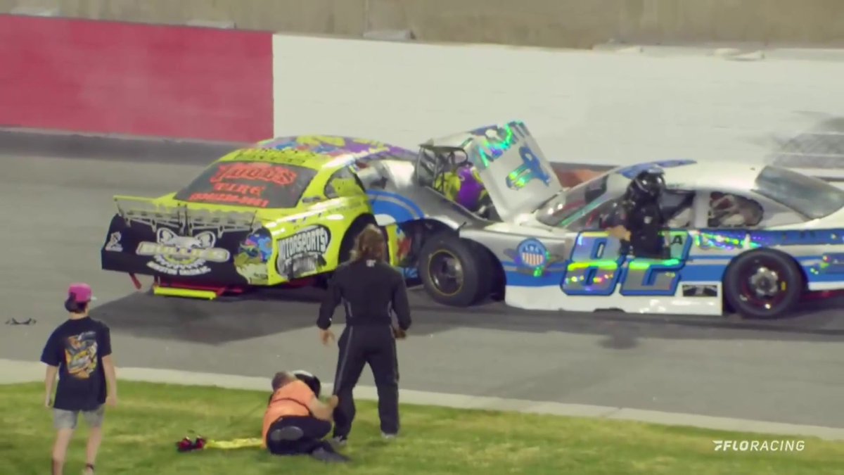 🥊 A few disagreements between these two drivers during the Street Stock feature spilled over into a post-race scuffle at Bowman Gray Stadium