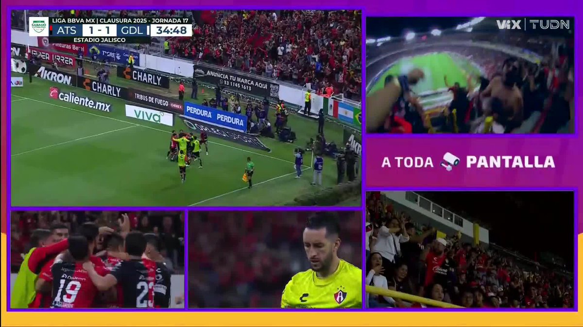 ¡Golazo histórico! Djuka empata el juego y se convierte en campeón de goleo #SabadoFutbolero