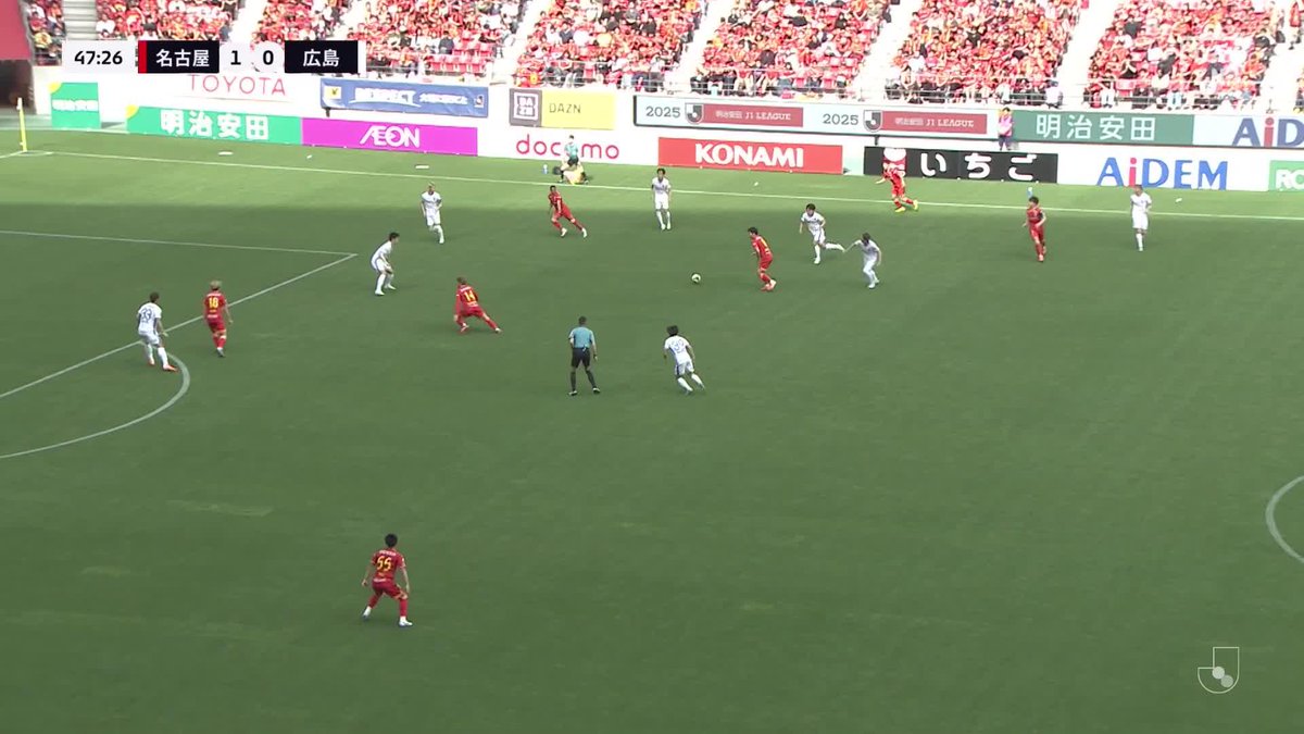 #モーメントブースター でシェアして盛り上がれ! ⚽️ゴール (47:32) 👟Mateus dos Santos Castro 🆚名古屋グランパス vs サンフレッチェ広島 📺DAZNでライブ配信中 #DAZN #FanZone