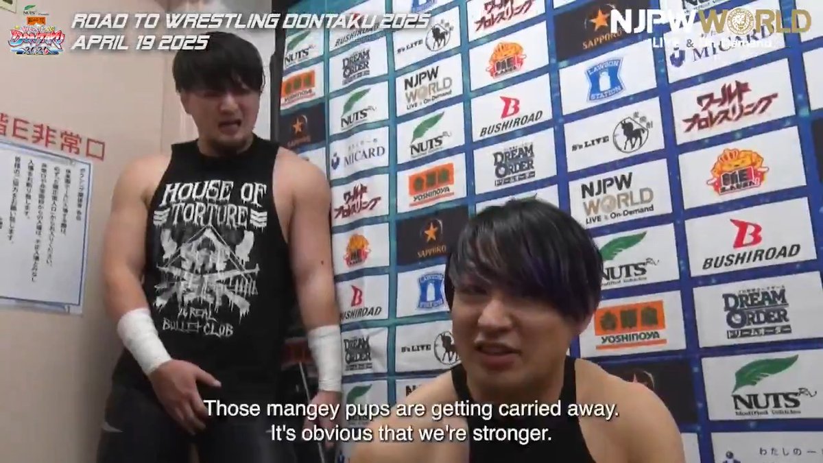 .SHO , 金丸 義信 and #RenNarita #HoT Road to レスリングどんたく 2025 (April.19th, 2025) Backstage comments! Watch FREE｜無料公開中 ⇒ 4/19(土) #njDONTAKU のBSコメントを #NJPWWORLD で無料公開中! #NJPW