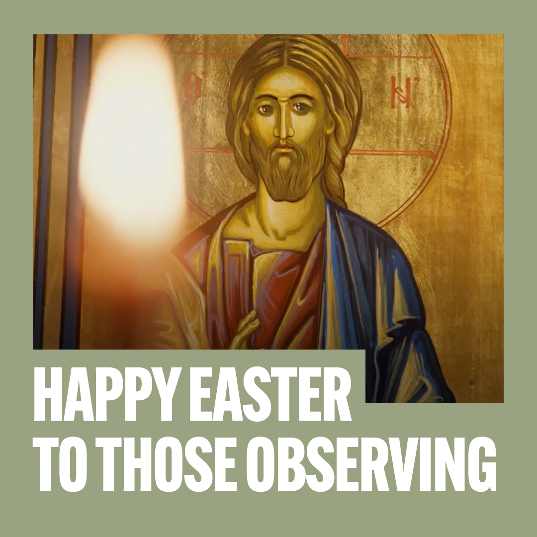 For Christians, Easter is the most sacred time of the year. It’s a time to come together, with family, friends, and church communities, and remember Jesus’ ultimate sacrifice. I’d like to wish everyone celebrating today a blessed Easter.