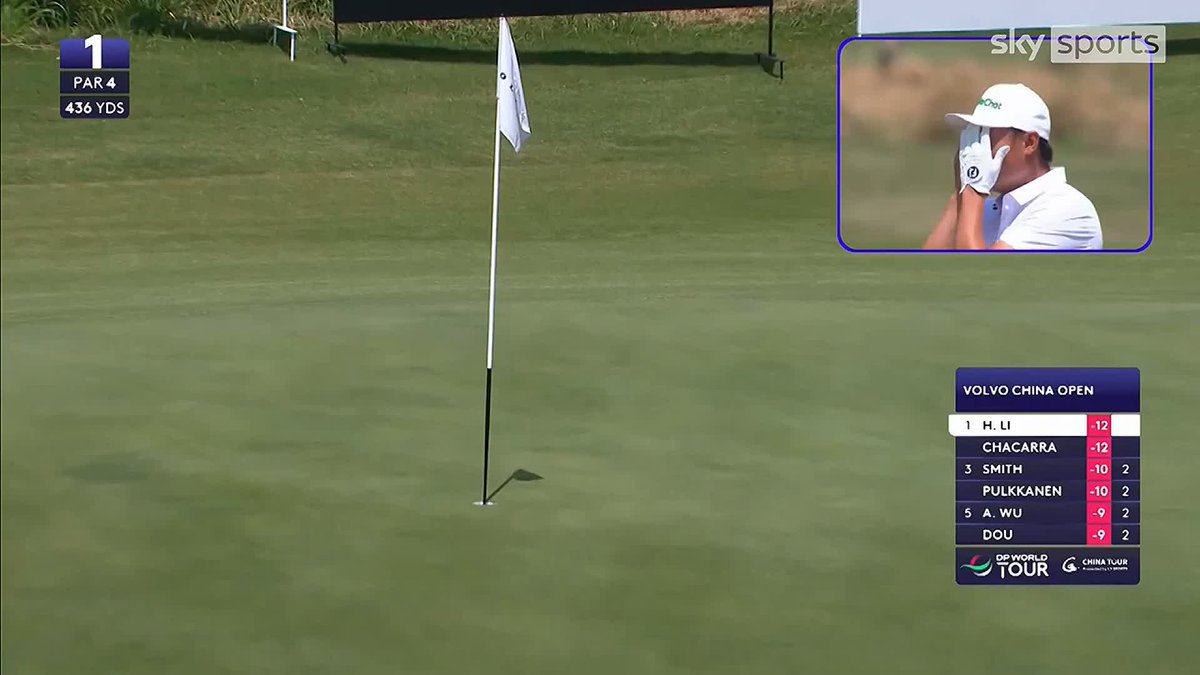 "I've never seen that before!" Haotong Li's shot appears to bounce off the back of the hole at the Volvo China Open! 🤯