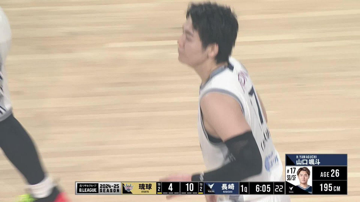 左右から射抜いていく🏹 長崎#17 山口の連続3Pシュート！ 山口 颯斗 Hayato Yamaguchi 長崎ヴェルカ 公式 📡バスケットLIVEで生配信中 #Bリーグ #りそなグループ