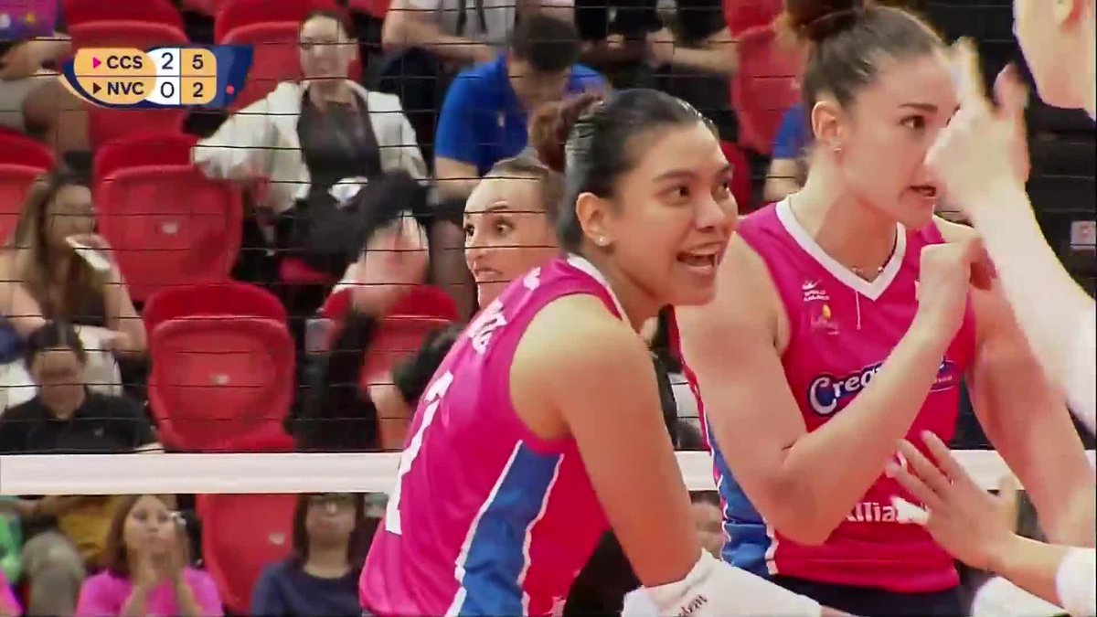 WORLD TOUR ATE LY ๐ค The Phenom is in full swing as Alyssa Valdez puts on a masterclass for the Creamline Cool Smashers in Set 3 of their game against Al Naser Club in the 2025 AVC Womenโs Volleyball Champions League! #AVCChampionsLeague #OneSports