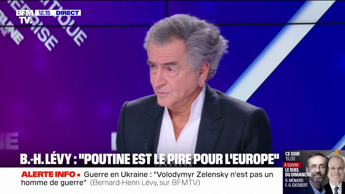 💬 Trêve en Ukraine: "Une mascarade destinée probablement au public américain", estime Bernard-Henri Lévy