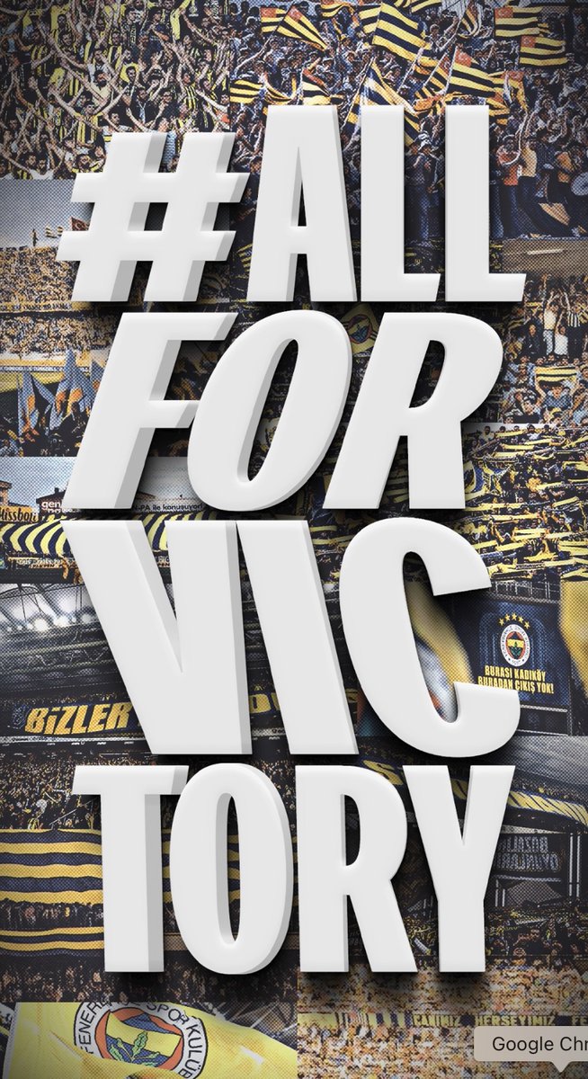 Bu akşam biz sahada, siz tribünde; son düdüğe kadar omuz omuza! #AllForVictory