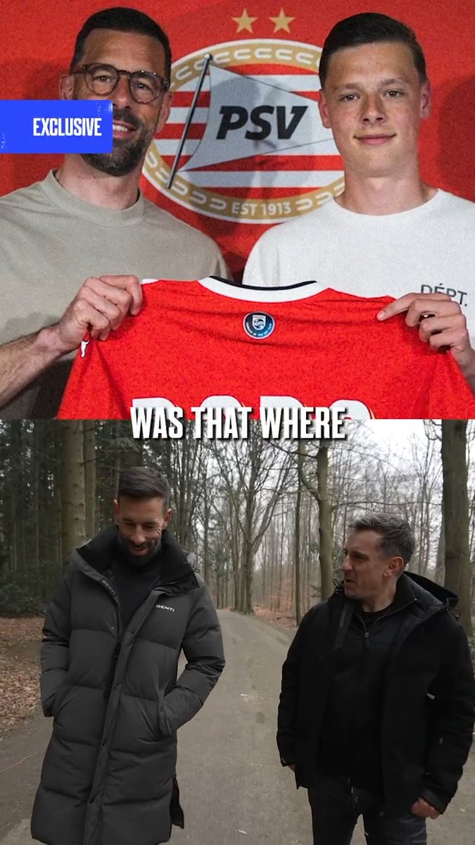 “Where did the name Liam come from?” 🗣️ Two years ago, Gary visited Ruud van Nistelrooy during his time as PSV manager, where he talked about his son Liam, a rising talent in PSV’s academy. Ruud shared the story behind Liam’s name, which was inspired by his former teammate, the late Liam Miller, who left a lasting impact on him both on and off the pitch. ❤️ Now, with Liam van Nistelrooy signing his first professional contract with PSV, we’re able to share this previously unseen footage from that day. A full circle moment. 👏