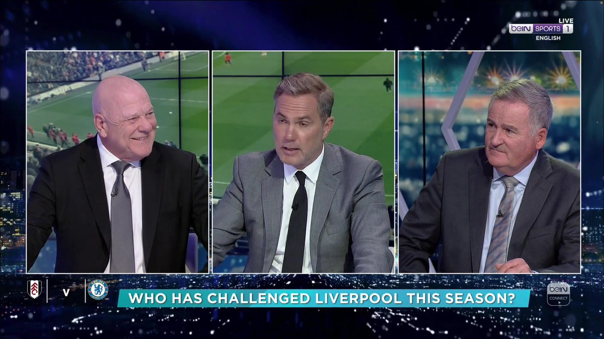 🤔 Who has challenged Liverpool this season? Heated debate between Richard Keys, Andy Gray & Jason Mcateer 👀 #beINPL #LFC