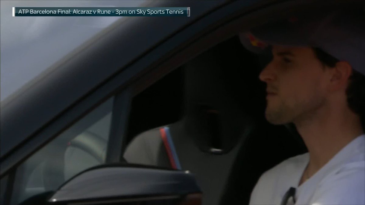 A new car for Alexander Zverev after winning the Munich title, delivered by Dominic Thiem 🤣