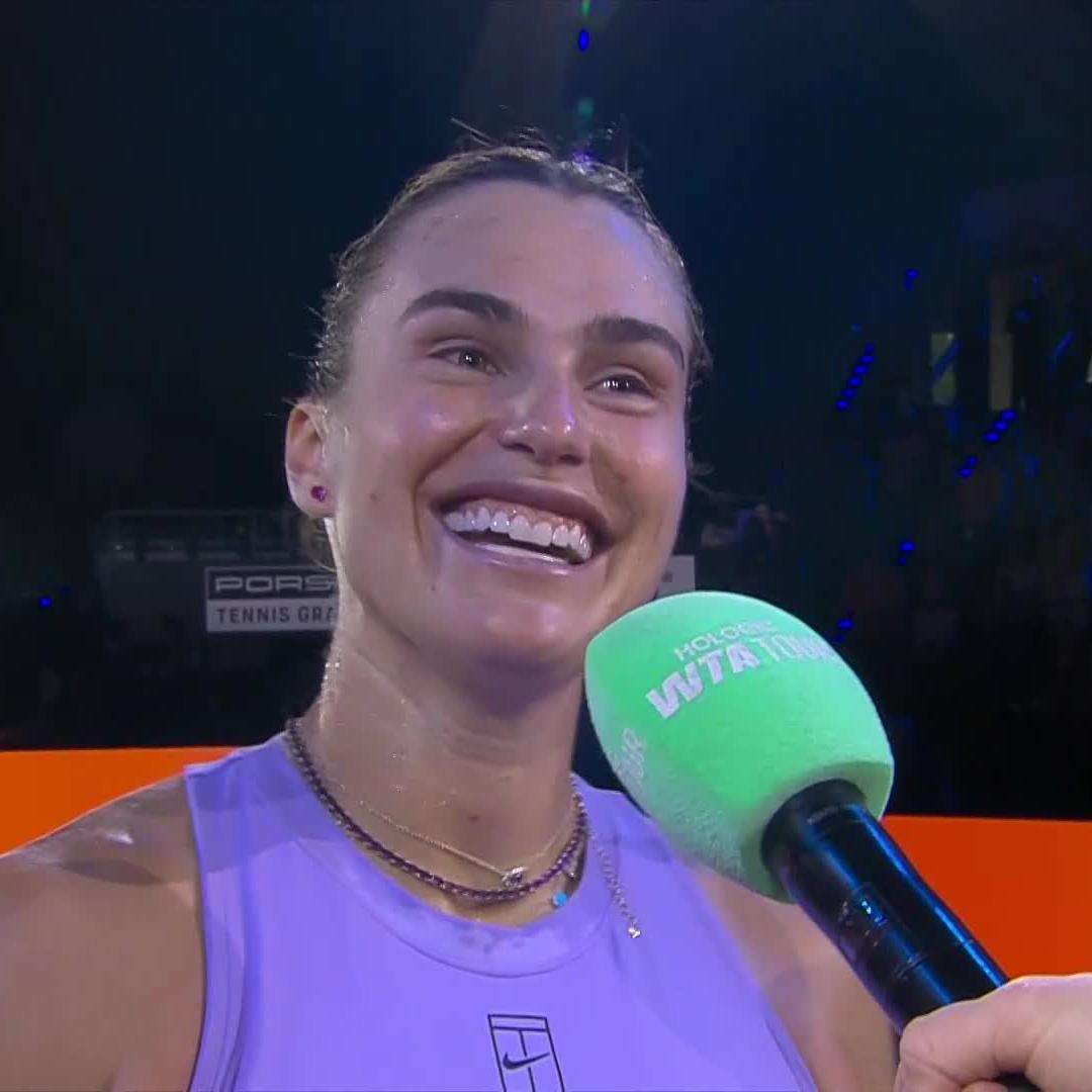 "It looks like a tiger car, c'mon!" 🐯 Sabalenka Aryna | #PorscheTennis