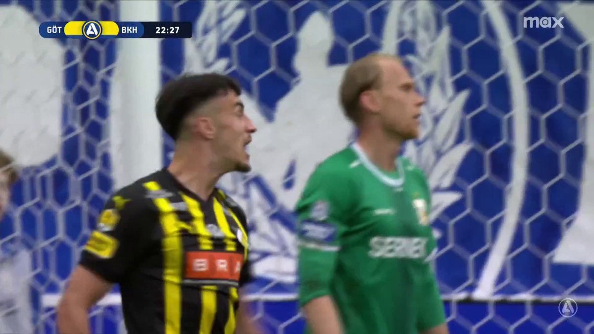 1-0 BK Häcken! Srdjan Hrstic skickar in 1-0 efter en delikat assist av Amor Layouni 🟡⚫ 📲 Se matchen på Max