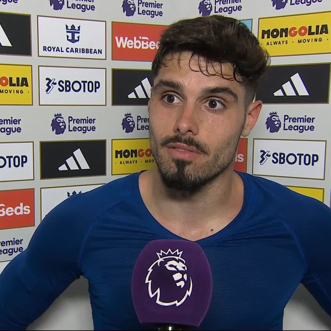 "I'm really happy to help the team today" ✨ Pedro Neto reacts to his sensational 93rd minute winner for Chelsea and praises the travelling fans 🙌