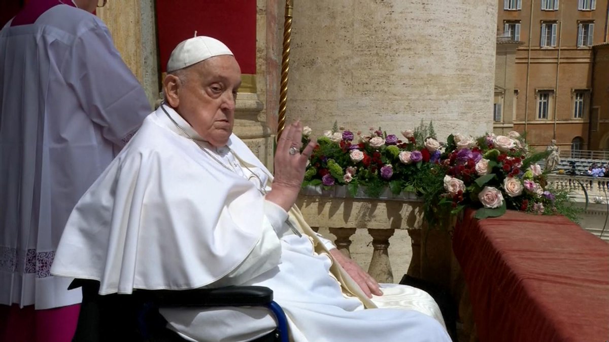 Pope Francis appeared on Sunday in St. Peter's Square at the Vatican for an Easter Sunday blessing, after a brief earlier meeting with Vice President JD Vance. Read more: