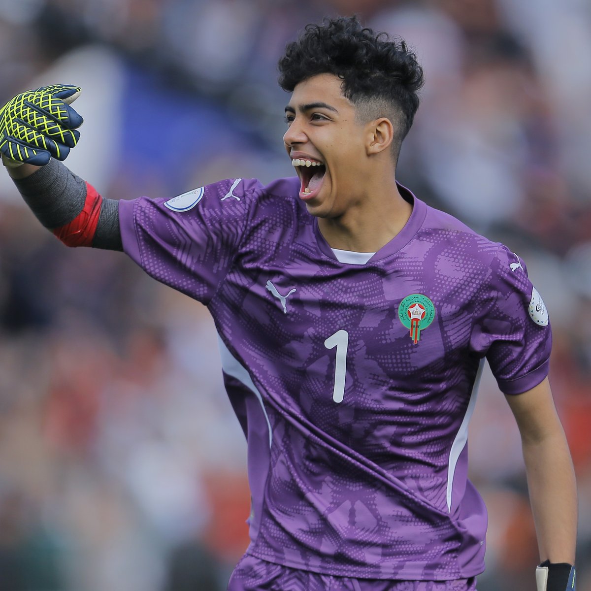 Big occasions call for big stars, and do they get any bigger than Chouaib Bellaarouch? 🇲🇦🧤 #TotalEnergiesAFCONU17