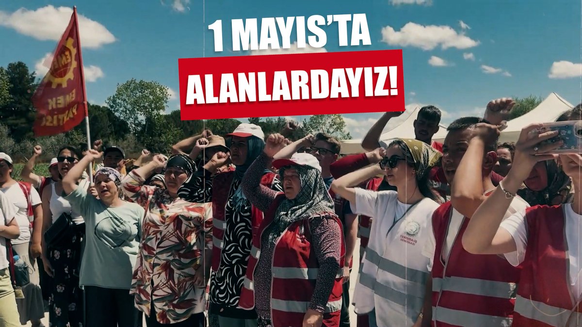 Kışı bahara çevirenlerin gününe hazırlanalım. Sömürüye, yasaklara, savaşa karşı birleşelim. 1 Mayıs'ta alanlara!