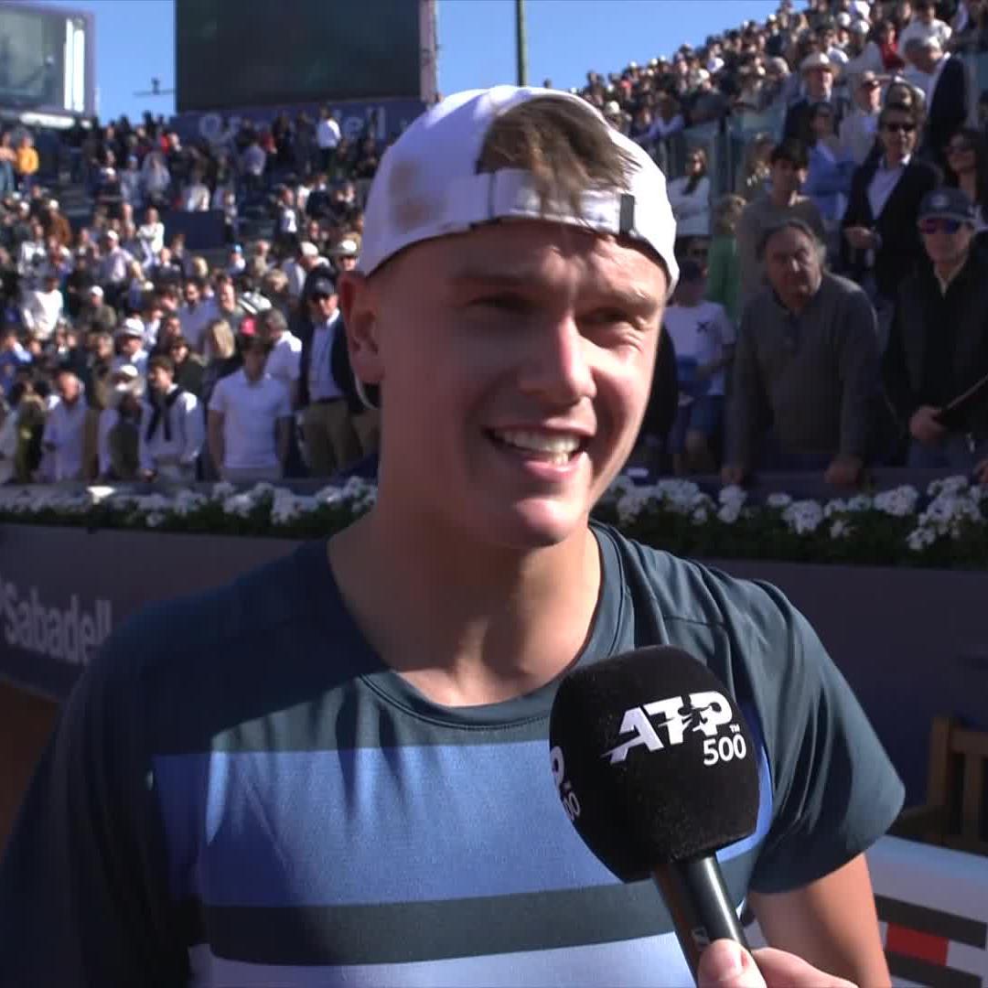'I kind of played the Olympic final in my mind' 🧠 Holger Rune channeled his inner Novak Djokovic to beat Alcaraz in the Barcelona final! #BCNOpenBS
