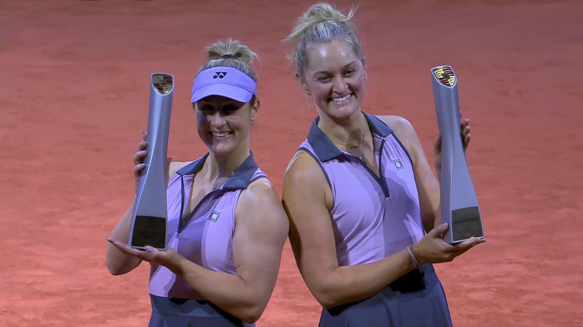 🏆 clay champ smiles 🏆 Dabrowski x Erin Routliffe #PorscheTennis