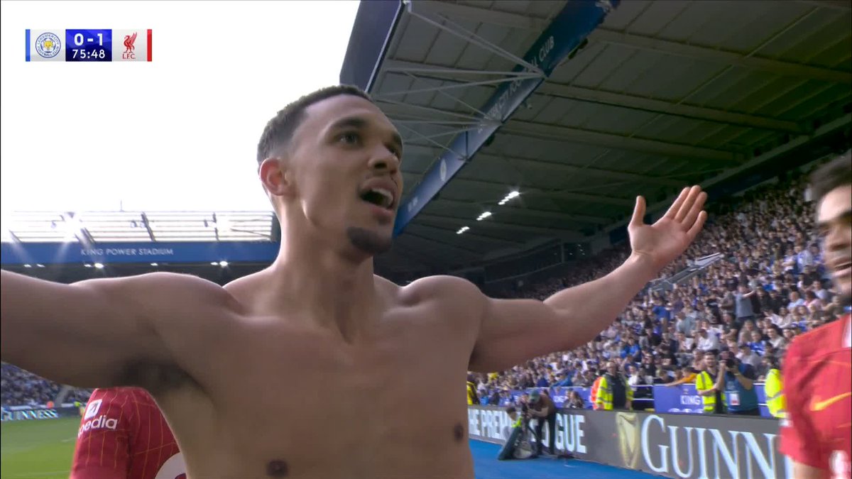 Look at what it MEANS! 🤯 Trent Alexander-Arnold fires Liverpool ahead and what a celebration to match! 🔴