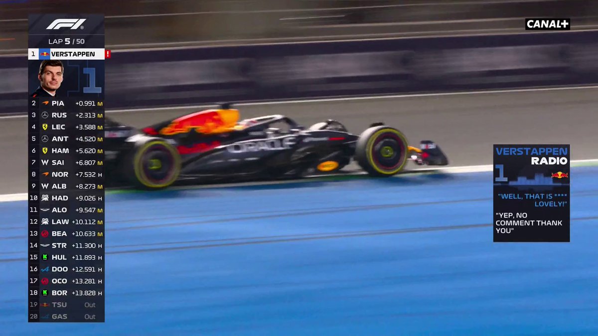 La réaction de Max Verstappen à sa pénalité de 5 secondes 🤬 #SaudiArabianGP #F1