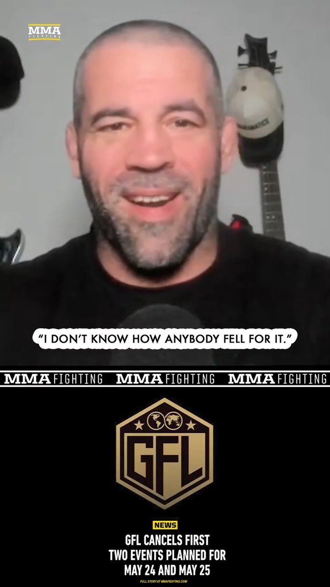 .Matt Brown didn't hold back when asked about the GFL cancelling its first two events: "I don’t know how anybody fell for it." (🎥 Damon Martin)