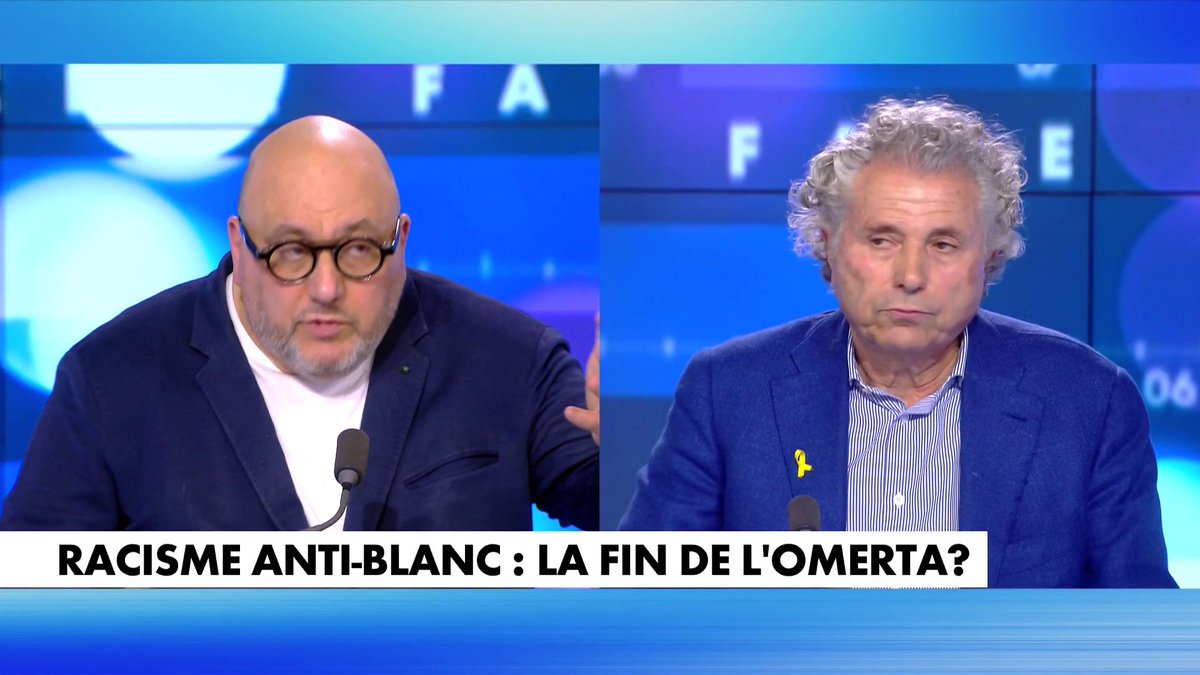 Désaccord entre Gilles-William Goldnadel et Julien Dray sur le racisme anti-blanc #faceaface