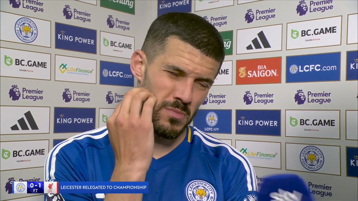 "It's not been ANYWHERE NEAR good enough... we have to try and put this club in a better place come the summer" Conor Coady's immediate reaction to Leicester's relegation to the Championship 💬