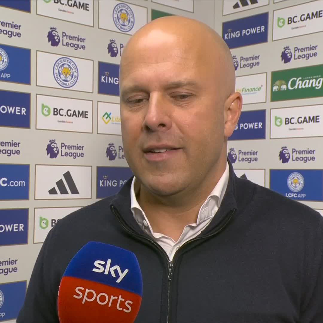 "He is incredible" 👏 Arne Slot reacts to Trent Alexander-Arnold's emotional winner against Leicester 🎙️