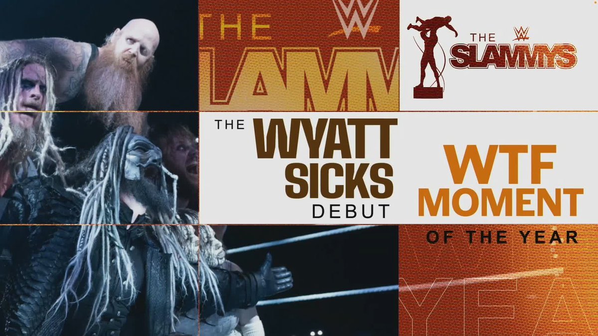 The Slammy Award for WTF Moment of the Year goes to... 🏆 The Wyatt Sicks for their truly WTF debut