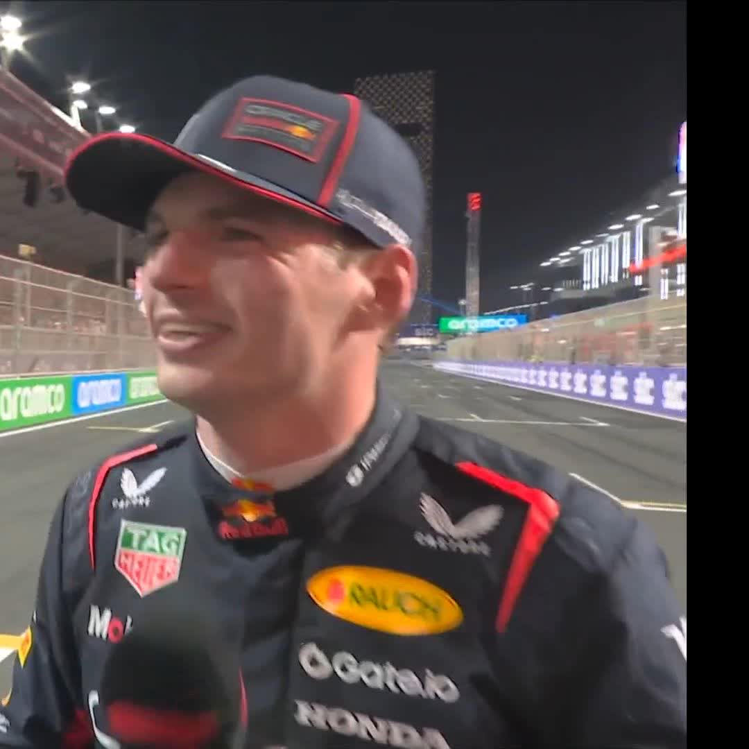 "I'm going to keep it quite short." Max Verstappen reacts to P2 💬