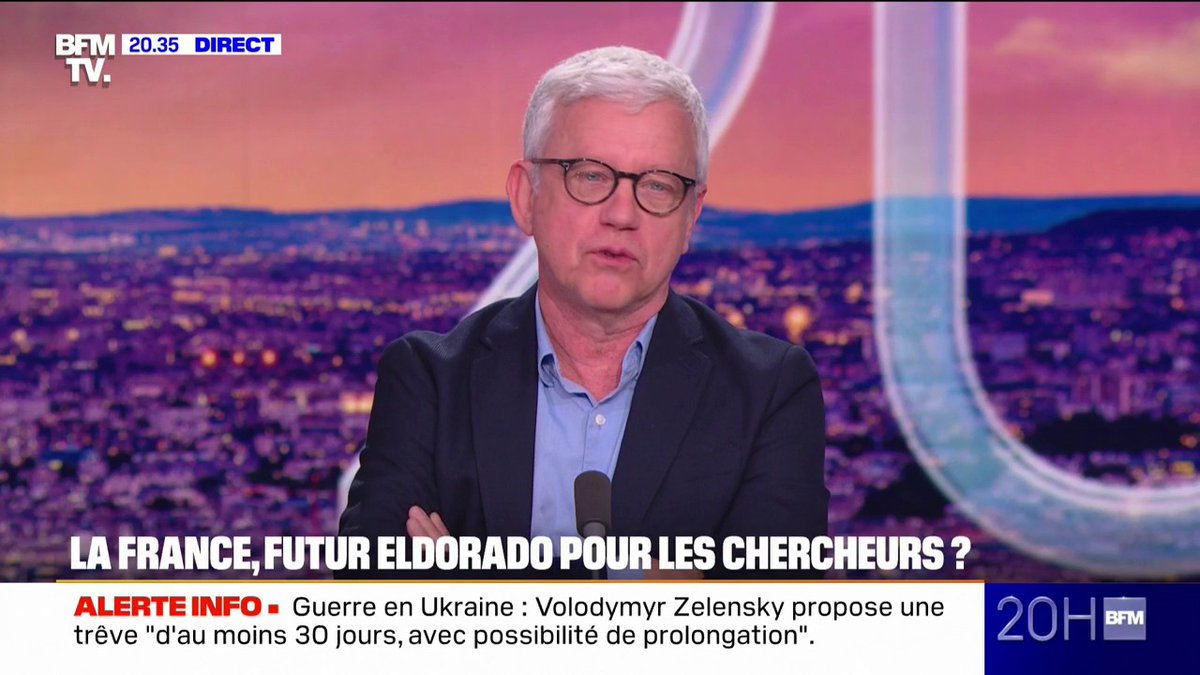 La France, futur eldorado pour les chercheurs américains ? Bruno Tertrais, directeur adjoint de la Fondation pour la recherche stratégique, est "sceptique"