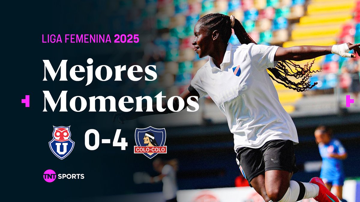 👀⚽🏁 Una goleada inolvidable Revive los mejores momentos del triunfo por 4-0 de #ColoColo sobre #LaU, en el #SuperclásicoFEM por la séptima fecha de la Liga Femenina 2025.