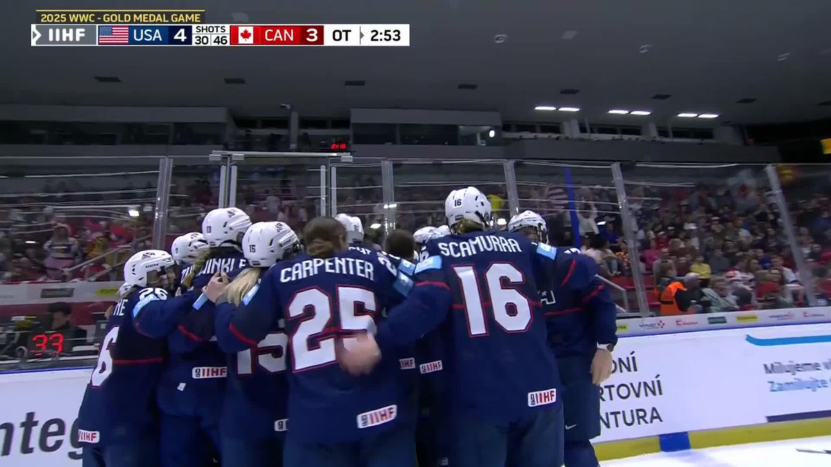 The golden goal by Tessa Janecke! 🔥🇺🇸🥇 #WomensWorlds #IIHF USA Hockey
