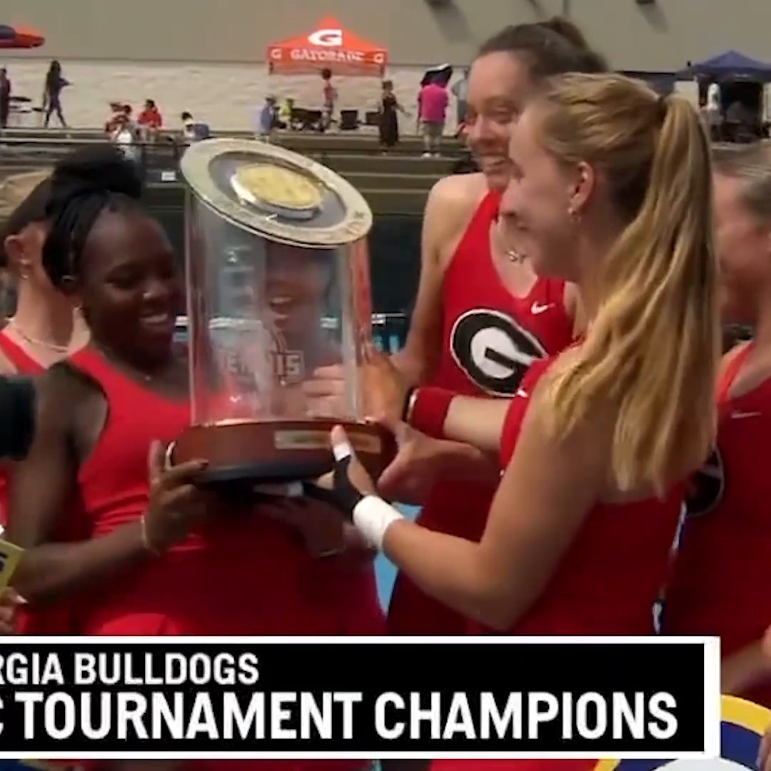 THREE-PEAT FOR THE DAWGS‼️ Georgia Women's Tennis claims their third straight SEC tournament championship 🐶🎾