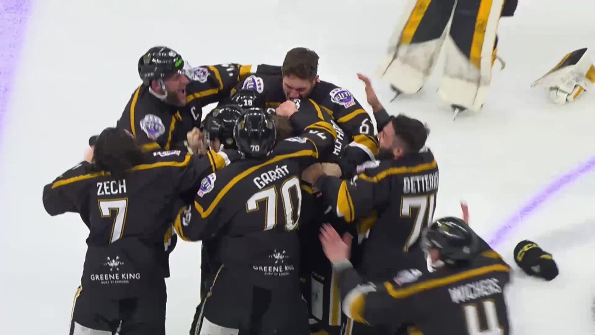 "IT'S OVER THIS TIME FOR SURE!" 🎙️ Fossier brings an end to an EPIC Playoff final and Nottingham Panthers win it! 😼🏆 #EIHL | Elite Ice Hockey League | #EIHL