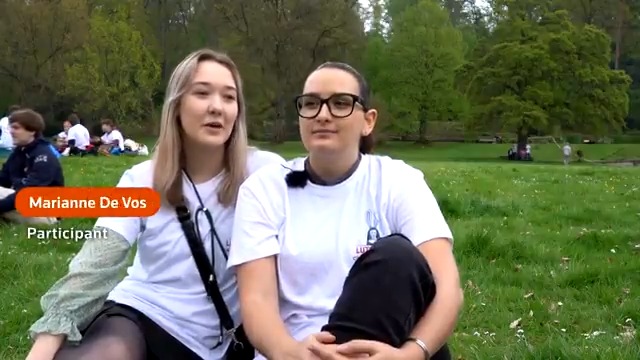 Belgian beer lovers replaced the traditional Easter egg hunt with a quest for beer in the garden of an ancient abbey in the town of Lasne, some 12 miles south of Brussels