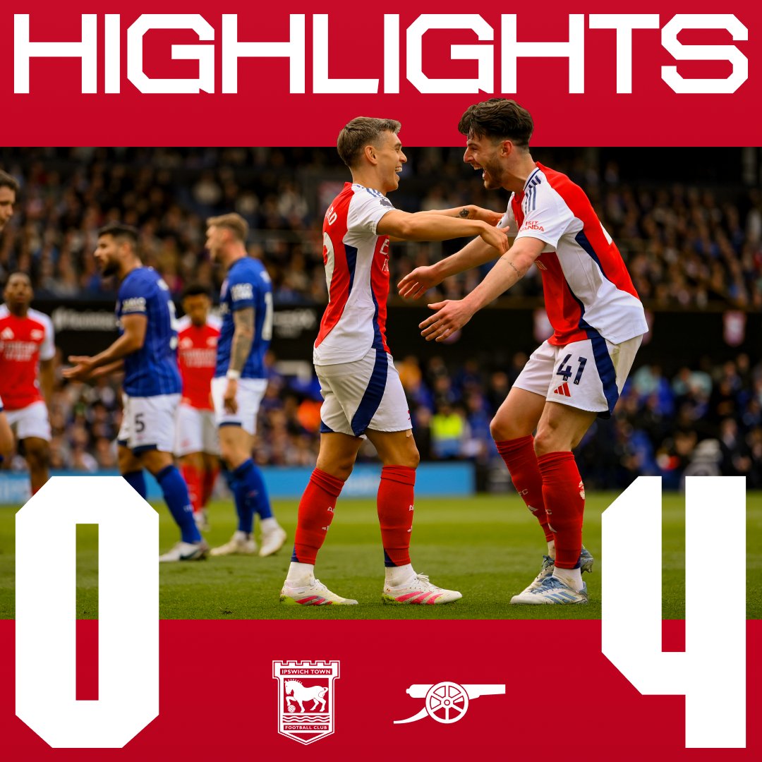 Big win on the road 🛣️ Check out the highlights from our 4-0 triumph over Ipswich Town 📺